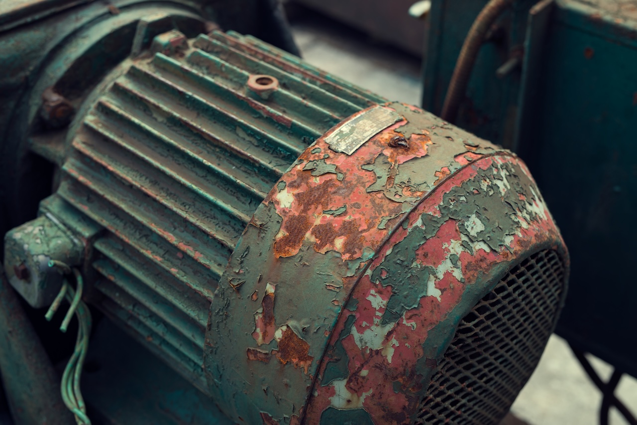 Machinery in the old industrial machinery